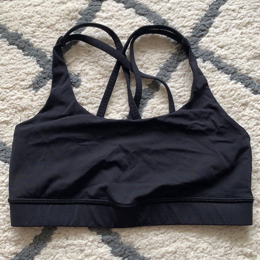 Lululemon black sports bra